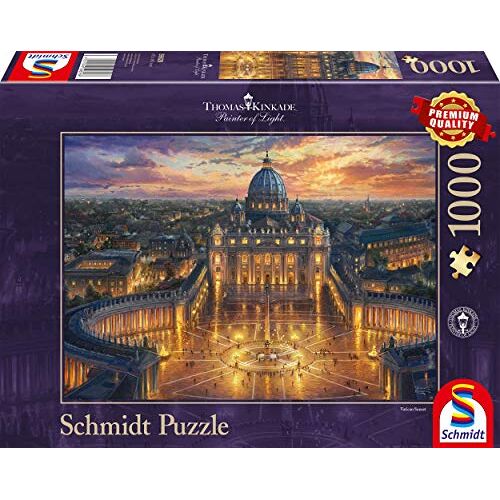 Schmidt Spiele 59628 Thomas Kinkade, Vaticaan, puzzel van 1000 stukjes, kleurrijk