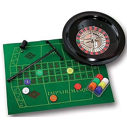 NOALED Roulettewielset complete set, casino-roulette-spelset, 10-inch rouletteset voor casinospellen, vrijetijdstafelspellen, perfect voor een game-avond thuis