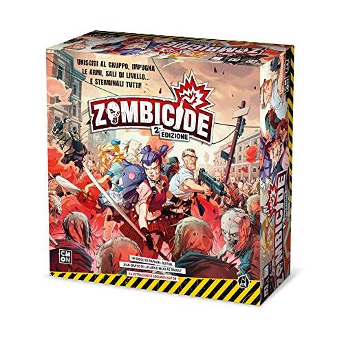 ASMODEE , Zombicide, tweede editie, gezamenlijk bordspel, 1-6 spelers, 14+ jaar, Italiaanse editie