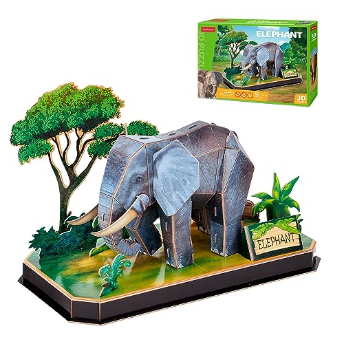 Party town 3d-Puzzel Olifant   Rijmodellen Voor Kinderen En Volwassenen   Puzzel Van 5 Jaar Of Ouder   3d-puzzels   42 Delen   3d-puzzel Voor Volwassenen   Cadeaus Voor Kinderen