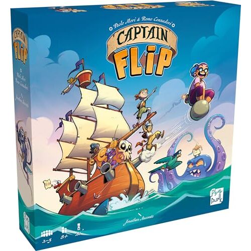 ASMODEE Play Punk Captain Flip – bordspellen – strategiespellen – spel voor volwassenen en kinderen vanaf 8 jaar – 2 tot 5 spelers – Franse versie