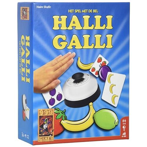 999 Games Halli Galli Actiespel Basisspel vanaf 6 jaar Een van de beste spellen van 2001 Haim Shafir Actie, voor 2 tot 6 spelers 999-GAL01