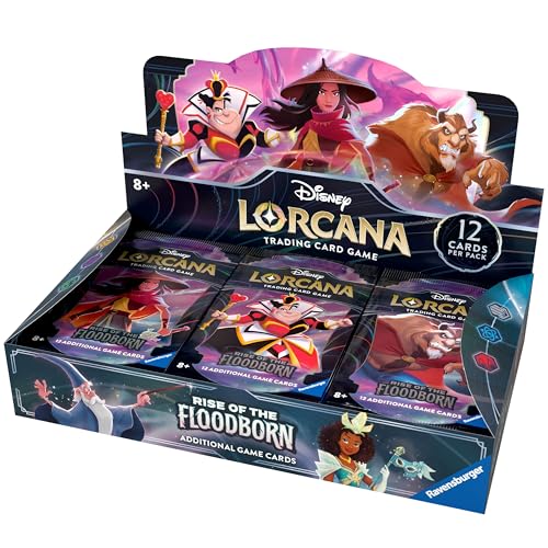 Ravensburger Disney Lorcana Trading Card Game: Aufstieg der Flutgestalten Display mit 24 Booster Packs (Englisch)