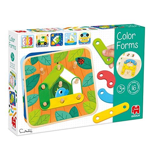 Goula Jumbo  Kleurvormen Houten Speelgoed Kinderen vanaf 3 Jaar Nederlands Kleuren Leren