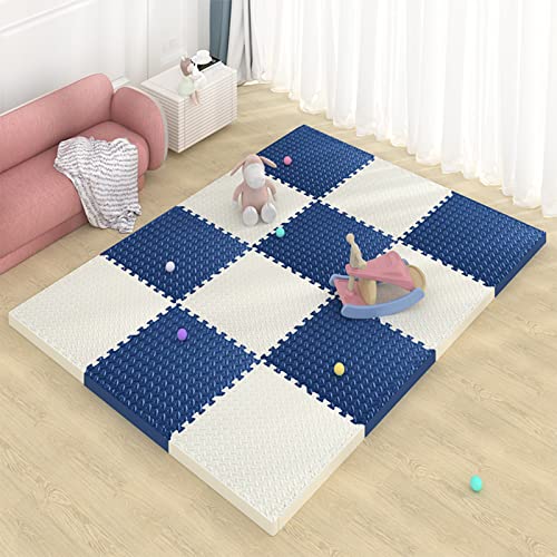 itonc Hab Puzzelmat, 16 stuks, puzzelmat, 61 x 61 cm, schuimtegels, in elkaar grijpend schuim, 2,5 cm dik, vierkante schuimstoftegels, oefenmat voor thuis