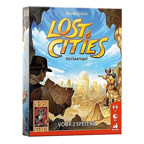 999 Games Lost Cities: Het Kaartspel Kaartspel vanaf 10 jaar Een van de beste spellen van 1999 Reiner Knizia voor 2 spelers 999-LOS02
