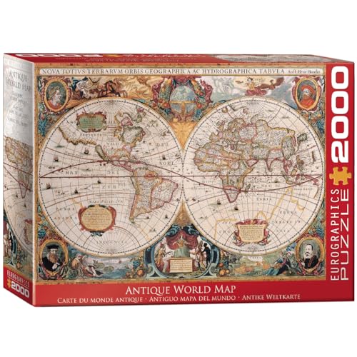 EuroGraphics Antieke wereldkaart 2000-delige puzzel