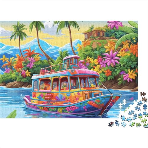 PMVCFRXA Vakantiebaai 500 stukjes puzzel puzzel speelgoed voor volwassenen vakantiebaai houten speelgoed educatief speelgoed 500 stuks (52 x 38 cm)