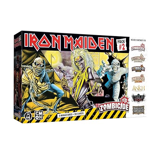 CMON Zombicide Iron Maiden Character Pack #2 Set van Iron Maiden Miniaturen Compatibel met Zombicide 2nd Edition, Leeftijd 14+, 1-6 spelers, 60 minuten speeltijd, gemaakt door