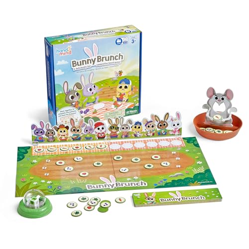 Learning Resources Bunny Brunch Gezelschapsspel, vanaf 3 jaar, kleuterspelletjes, wiskunde spelletjes voor kinderen, kleuterklas spelletjes, patroonvaardigheden, 2-4 spelers