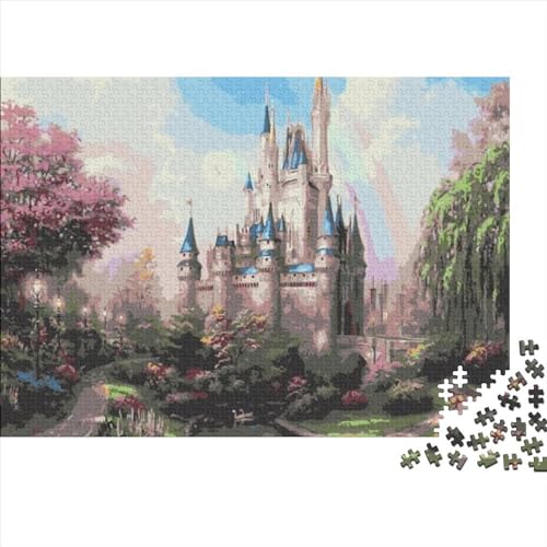 JNBCRTYEU Dream 500 puzzelspellen, doe-het-zelf puzzel, uitdaging, 500 spelletjes, fantasy, wonderland, duurzame puzzel, 52 x 38 cm