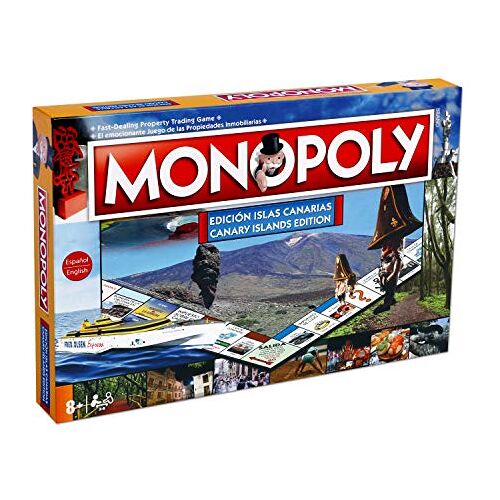 Winning Moves Monopoly Canarische eilanden – bordspel – tweetalige versie in het Spaans en Engels