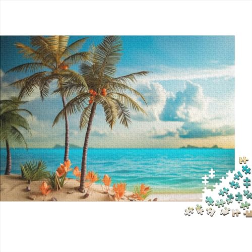 ICOBES Eiland Puzzel voor Volwassenen Puzzels voor Tienere, Impossible Puzzel, Eiland, Eiland, Educatief spel, Challenging Games, Houten Speelgoed Cadeau 500 stuks (52 x 38 cm)