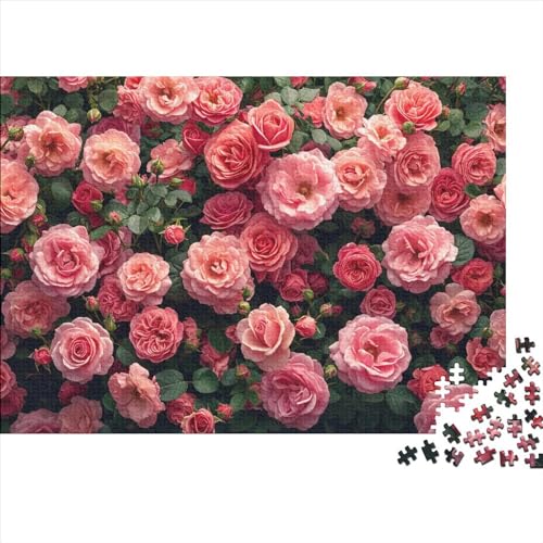 PMVCFRXA Bloemen Puzzel 500 Stuks Speelgoed Puzzel Voor Volwassenen Bloemen Houten Speelgoed Educatief Speelgoed 500 Stuks (52 x 38 cm)