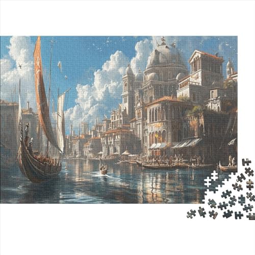 DAKINCHERRY Boedapest 300 klassieke puzzelstukjes, spelletjes, intelligentie, aanbevolen vanaf 14 jaar, hoogwaardige druk, 300 stuks (40 x 28 cm)