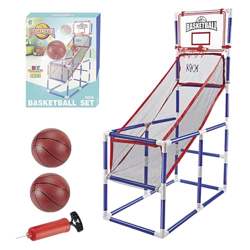 MKYOKO Indoor Basketbal Hoepel voor Kinderen 2-7, Basketbal Arcade Spel, Pop A Shot Basketbal Spel, Basketbal Hoepel Arcade, Kids Gift (Size : 2 balls)