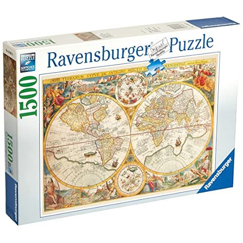 Ravensburger puzzel Wereldkaart 1594 Legpuzzel 1500 stukjes