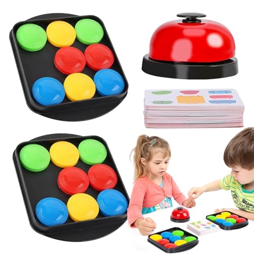 JINGE Crazy Push And Push Tafelspellen Push Game Kleurafstemmingsspel, Vroeg Onderwijs Leuk Bordspel Voor Twee Spelers Vechten, Vroeg Onderwijs Speelgoed