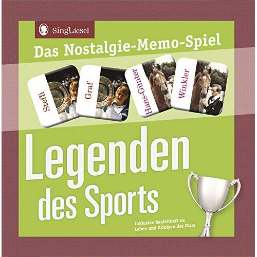 Singliesel GmbH Legenden des Sports Das Memo-Spiel für Senioren: Das Nostalgie-Memo-Spiel für Senioren