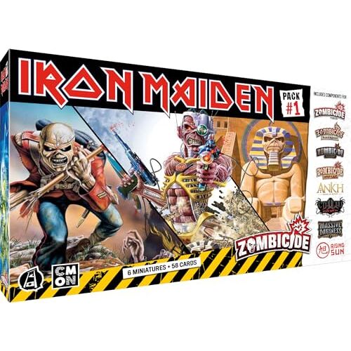 ASMODEE Cmon Zombicide: Iron Maiden Pack #1 Bordspellen Bordspellen Figuurspellen Coöperatieve spellen vanaf 14 jaar 1 tot 6 spelers Franse versie