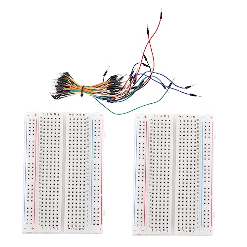 UKCOCO 1 Set Draadplaat Kit Kleine Broodplank Distributie Verbindingsblokken Breadboard Prototype Bord Breadboard Prototyping Circuits Breadboard 830 Punt Verbinder Mini Plastic