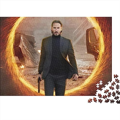 ROCILA John Wick Chapter Puzzel, 500 stuks, educatieve puzzel, cadeau, verpakking animatie, animatie, cartoon, 500 stuks (52 x 38 cm)