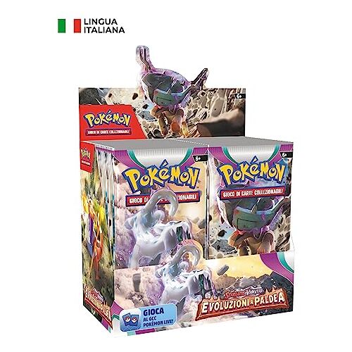 Pokemon Scharlak en violet uitbreidingsenveloppen, ontwikkelingen in Paldea del GCC (36 uitbreidingshoezen), Italiaanse editie