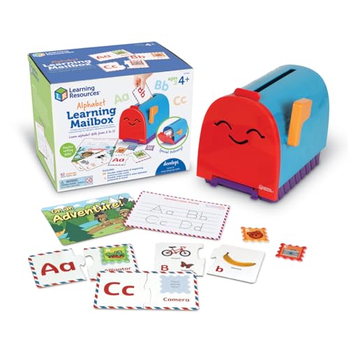 Learning Resources Leer-het-alfabet Brievenbus, alfabet speelgoed, een leuk alfabet-puzzelspel, alfabet match puzzels, brievenbusspel, educatief speelgoed vanaf 4 jaar