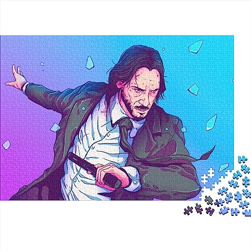 ROCILA John Wick Chapter Puzzel, educatieve puzzel, cadeau, verpakking animatie, animatie, cartoon, 300 stuks (40 x 28 cm)