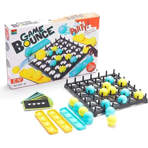 YONGIAGA Bounce Ball Board Game Bounce Off Game Activeer Stuiterende Bal Spel Springen Bal Tafelblad Games Ping Pong Uitdaging Desktop Stuiterende Bal Ouder-kind Interactief Tafel Spel Desktop Stuiteren Speelgoed