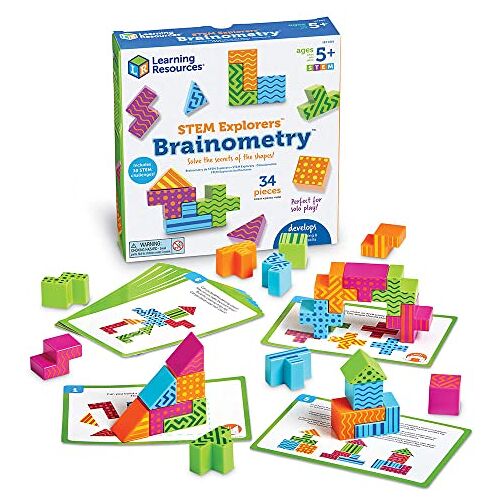 Learning Resources STEM Explorers Brainometrie 3D Puzzel Spel 34-Stuk Set