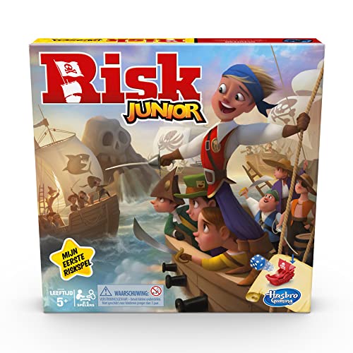 Hasbro Risk Junior-bordspel voor kinderen vanaf 5 jaar, voor 2 tot 4 spelers