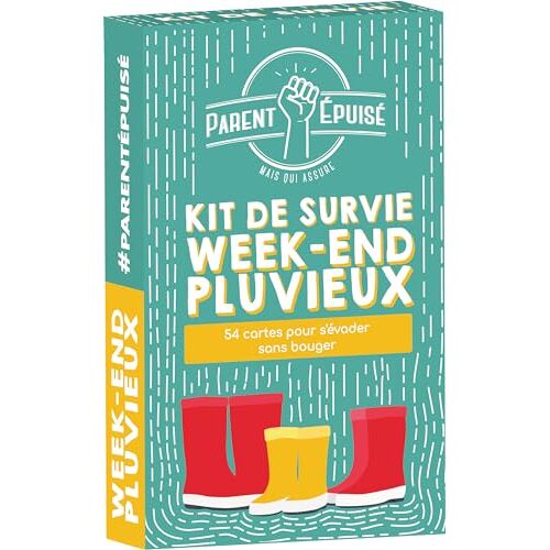 ASMODEE Funomenum Ouder Uitverkocht: Regenachtig Weekend Survival Kit Bordspellen Kaartspellen Kinderspellen vanaf 4 jaar 2 spelers Franse versie