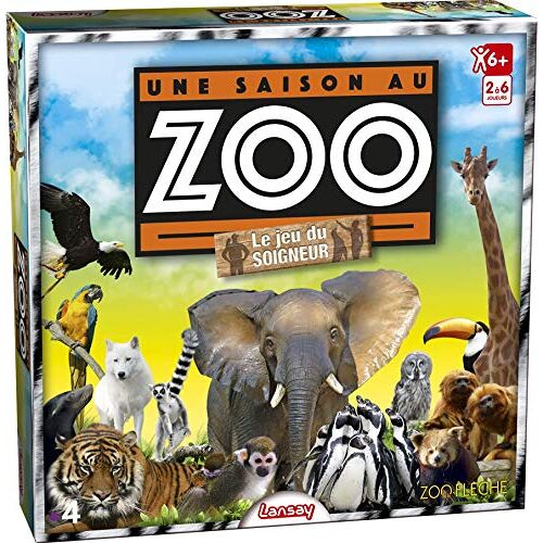 Lansay -75029-Une Saison au Zoo le Jeu du Soigneur, Multicolore