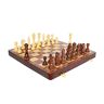SXQYRD Schaakset internationale houten schaakset 17'' X 17'', schaaksets voor volwassenen, magnetische schaakset, opvouwbare schaakbordset schaakset volledige grootte