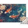 PMVCFRXA Koi Puzzel met 1000 delen voor volwassenen, Koi-puzzel van hout, een uiterst veeleisende gameplay, 1000 stukjes (75 x 50 cm)