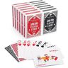 LotFancy 12 Decks Grote Schrijvende Poker Speelkaarten Set van 6 Rode en 6 Blauwe Speelkaarten 54 Stuks bij Jumbo Index voor Geschenken Feest Reizen Kamperen