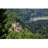 GUOHLOZ 1000 stuks, puzzel voor volwassenen bos, kasteel, duitsland, beieren, kasteel hohenschwangau, schwansee meer, 75x50cm