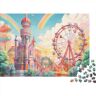 SAYOBO Pretpark puzzel 500 stukjes puzzeluitdaging kinderspeelplaats logica spel geestelijke uitdaging uitdagend entertainment tijdverdrijf voor alle leeftijden 500 stuks (52 x 38 cm)