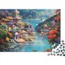 Shangancb Holiday Bay Puzzel met 1000 stukjes, puzzel voor volwassenen, een prachtige en kleurrijke vakantiebestemming, kleurrijke puzzel, behendigheidsspel voor het hele gezin, decoratie Educ speelgoedidee