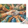lihuogongsio Solidariteit 300 Puzzel Classici Puzzel voor Volwassenen, Vriendschap, Vrede voor Lei O Lui Idea Regalo Puzzel voor Volwassenen Puzzel Giochi Rilassamento E Intelligentie Colorato 300 stuks (40 x 28
