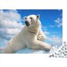 SCOOVY Wildlife Puzzles for Adults,Jigsaw Puzzles for Adults,Jigsaw Puzzle for Teens & Adults Polar Bear Jigsaw Puzzles for Adults 500pcs (52x38cm)