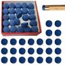 Lahviuu Pool Cue Tips, 50 stuks 10 mm Snooker Cue Tip Blue Diamond Cue Tips Pool Tips Pool Biljart Cue Tips, Cue Vervanging Tips Pool Stick Tips voor Pool Cues