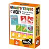 Headu Hoe lang duurt het concept van duurzaamheid, dat aan de kleintjes wordt uitgelegd, It55096 educatief spel voor kinderen van 3-6 jaar, gemaakt in Italië