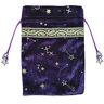 Youding Tarot Card Pouch, Drawstring Tarot Dice Storage Bag, Hand Gift Tarot Bag With Strings, Thick Velvet Tarot Card Bag, Star Moon Pattern Gift Tarot Bags, Tarot Card Pouch For Tarot Cards Dices, Hand Gift