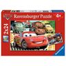 Ravensburger 08959 Neue Abenteuer Puzzle für Kinder ab 4 Jahren, Disney Cars Puzzle mit 2x24 Teilen
