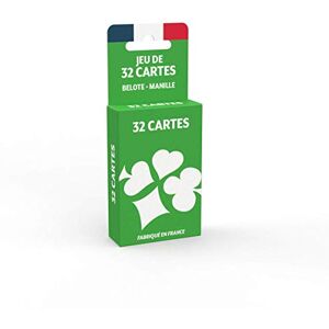 LA DUCALE Set met 32 kaarten – belote-spel, manilla, poker leugenaar, 19 cm x 10 cm x 1,5 cm LA DUCALE Set met 32 kaarten – belote-spel, manilla, poker leugenaar, 19 cm x 10 cm x 1,5 cm