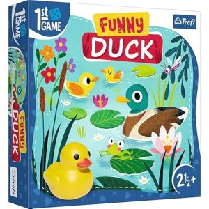 Trefl Funny Duck, eerste bordspel bordspel voor de kleinsten, rubberen eenden, grote elementen, coöperatief spel met taken voor peuters, speels leren, spel voor kinderen vanaf 2,5 jaar Trefl Funny Duck, eerste bordspel bordspel voor de kleinsten, rubberen eenden, grote elementen, coöperatief spel met taken voor peuters, speels leren, spel voor kinderen vanaf 2,5 jaar