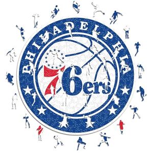 ICONIC Puzzles NBA Philadelphia 76ers Logo - Puzzel 150 Stukjes ICONIC Puzzles NBA Philadelphia 76ers Logo - Puzzel 150 Stukjes