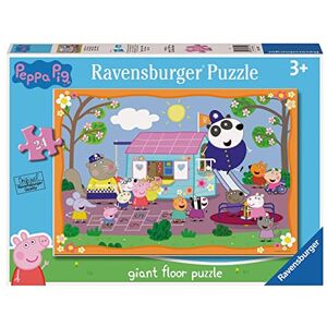 Ravensburger Peppa Pig Club House, collectie 24 Giant vloerbedekking, 24 stuks, aanbevolen leeftijd van 3 jaar